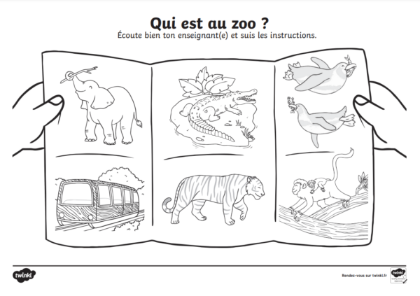 역할놀이로 프랑스어 배우기 동물원 구경하기