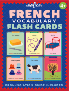 프랑스어 놀이 학습 교구 학습 카드